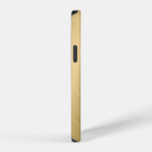 Goldmetall gebürsteter Hintergrund oder Texturabst iPhone Hülle (Rechte Seite)