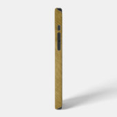 Goldmetall gebürsteter Hintergrund oder Texturabst iPhone Hülle (Linke Seite)