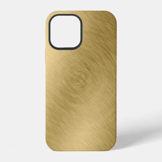 Goldmetall gebürsteter Hintergrund oder Texturabst iPhone Hülle (Rückseite)