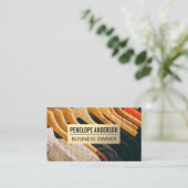 Goldmetall | Kleidung Visitenkarte (Stehend Vorderseite)