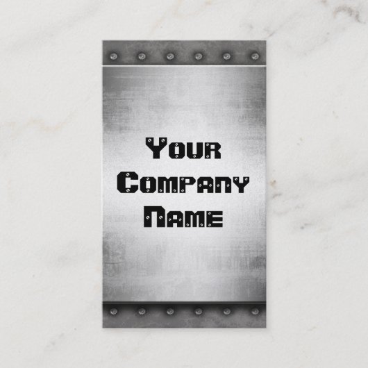 Goldmetall mit Niet-GrenzVisitenkarten Visitenkarte (Vorderseite)