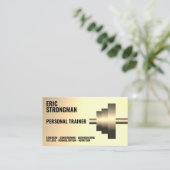 Goldmetall-Muldenkarte Visitenkarte (Stehend Vorderseite)