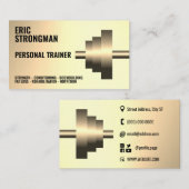 Goldmetall-Muldenkarte Visitenkarte (Vorne/Hinten)