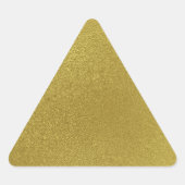 Goldmetall-Muster Dreieckiger Aufkleber (Vorderseite)