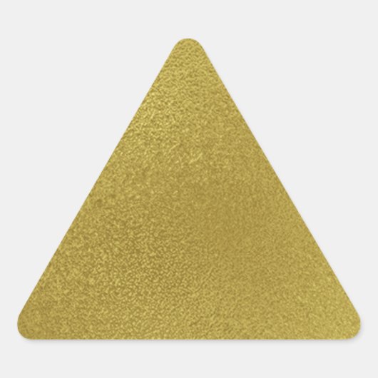 Goldmetall-Muster Dreieckiger Aufkleber (Vorderseite)