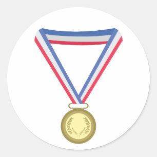 Goldmetall Runder Aufkleber