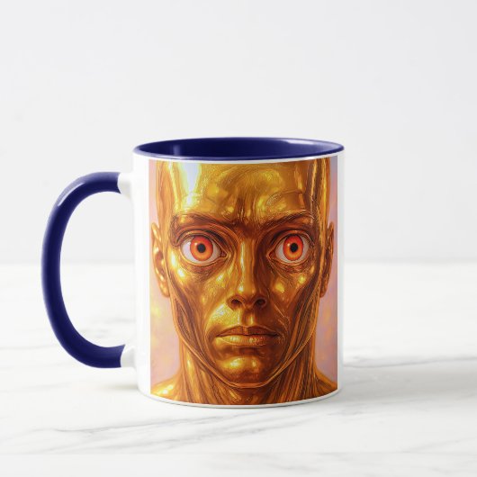 Goldmetallandroid Tasse (Links)