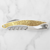 Goldmetallischer Korkenzieher (Rückseite)