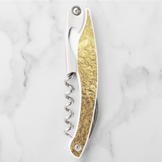 Goldmetallischer Korkenzieher (Vorderseite)