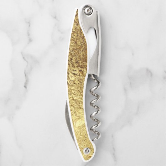 Goldmetallischer Korkenzieher (Rückseite)