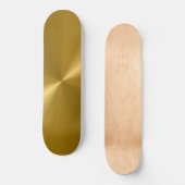 Goldmetallisches Skateboard (Vorderseite)