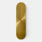 Goldmetallisches Skateboard (Vorderseite)