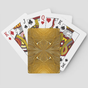 Goldmetallmuster-Design Spielkarten