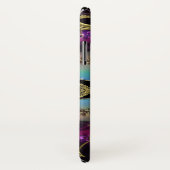 GoldmetallOM-symbol auf Fraktal-Tapisserie Case-Mate iPhone Hülle (Hinten/Rechts)