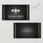 Goldmetallschneide | Personal Trainer | Handgewich Visitenkarte (Vorne/Hinten)