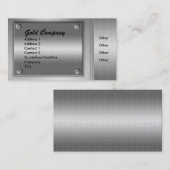 GoldmetallTeller-Geschäfts-Karten Visitenkarte (Vorne/Hinten)