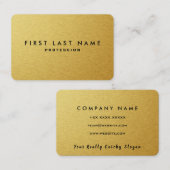 GOLDmetallVisitenkarte Visitenkarte (Vorne/Hinten)