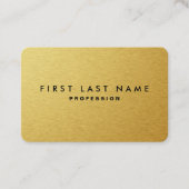 GOLDmetallVisitenkarte Visitenkarte (Vorderseite)