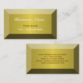 GoldmetallVisitenkarte Visitenkarte (Vorne/Hinten)