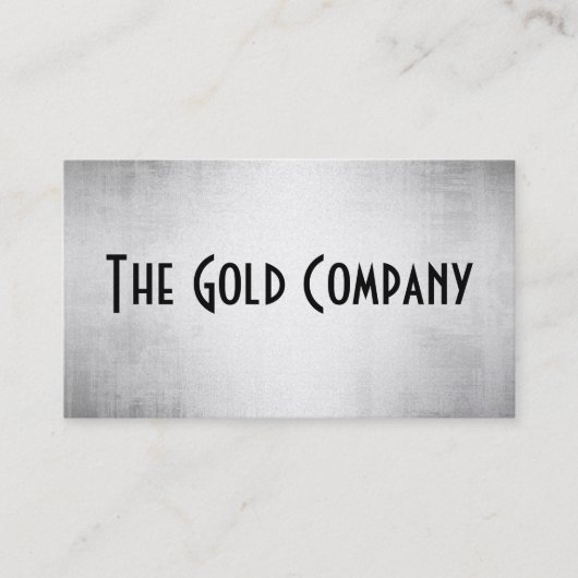 GoldmetallVisitenkarten Visitenkarte (Vorderseite)