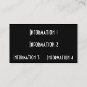 GoldmetallVisitenkarten Visitenkarte (Rückseite)