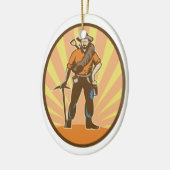 Goldminder Keramik Ornament (Links)