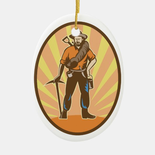 Goldminder Keramik Ornament (Vorne)