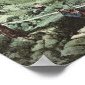 Goldmine in Kalifornien, 1871 Poster (Ecke)