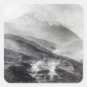 Goldminen, Landkreis von Wicklow Quadratischer Aufkleber