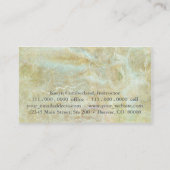 Goldminze Abstraktes Ballett Visitenkarte (Rückseite)