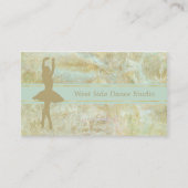 Goldminze Abstraktes Ballett Visitenkarte (Vorderseite)