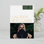 Goldmoderne Ankündigung Beruflicher Abschluss (Stehend vorne)