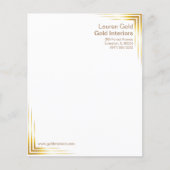Goldmoderne Briefkopf (Vorderseite)