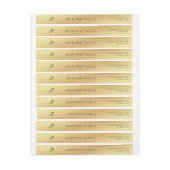 Goldmodernes elegantes Monogramm-Schablonen-Chic (Bogen)