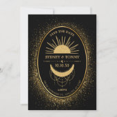 Goldmond Sonnengold mystische Hochzeit Save The Date (Vorderseite)