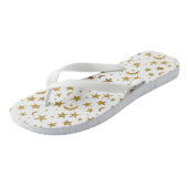 Goldmonde und -stars badesandalen (Schrägansicht)