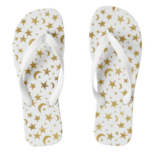 Goldmonde und -stars badesandalen