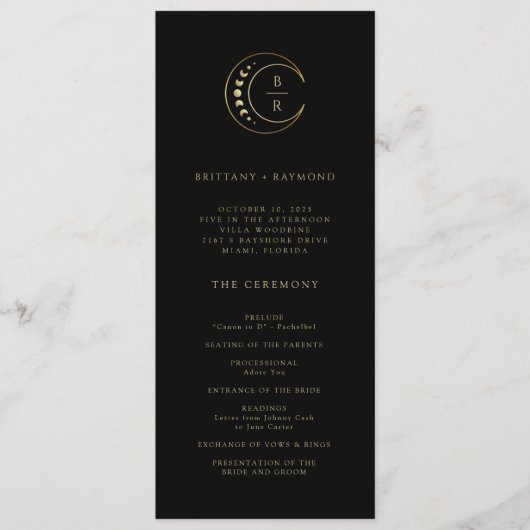 Goldmondhochzeit Programm (Vorderseite)