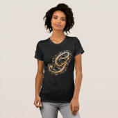 Goldmonogramm-Anfangsbuchstabe G T-Shirt (Vorne ganz)