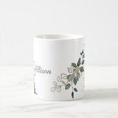 Goldmonogramm | Benutzerdefiniertes Textelement Kaffeetasse (Mittel)