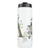 Goldmonogramm | Benutzerdefiniertes Textelement Thermosbecher (Vorderseite)