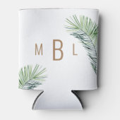 Goldmonogramm für das Hochzeittropische Blattgold Dosenkühler (Vorderseite)