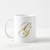 Goldmonogramm G Kaffeetasse (Links)