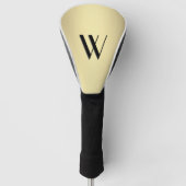 Goldmonogramm Golf Headcover (Vorderseite)