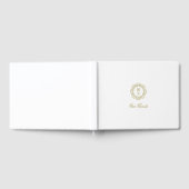 Goldmonogramm-Hochzeit Gästebuch (Voll)