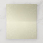 Goldmonogramm-Hochzeit Platzkarte (Innenseite Aufgefaltet)