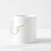 Goldmonogramm I Kaffeetasse (Vorderseite Links)