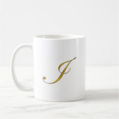 Goldmonogramm I Kaffeetasse (Links)