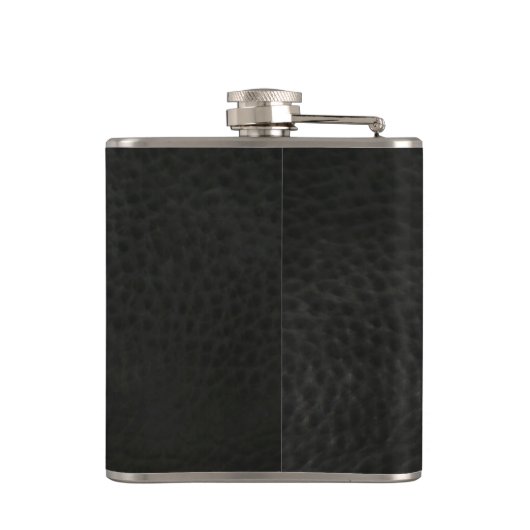 Goldmonogramm-Imitat-Leder Flachmann (Rückseite)