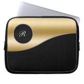 Goldmonogramm-Laptop-Kasten Laptopschutzhülle (Vorderseite)